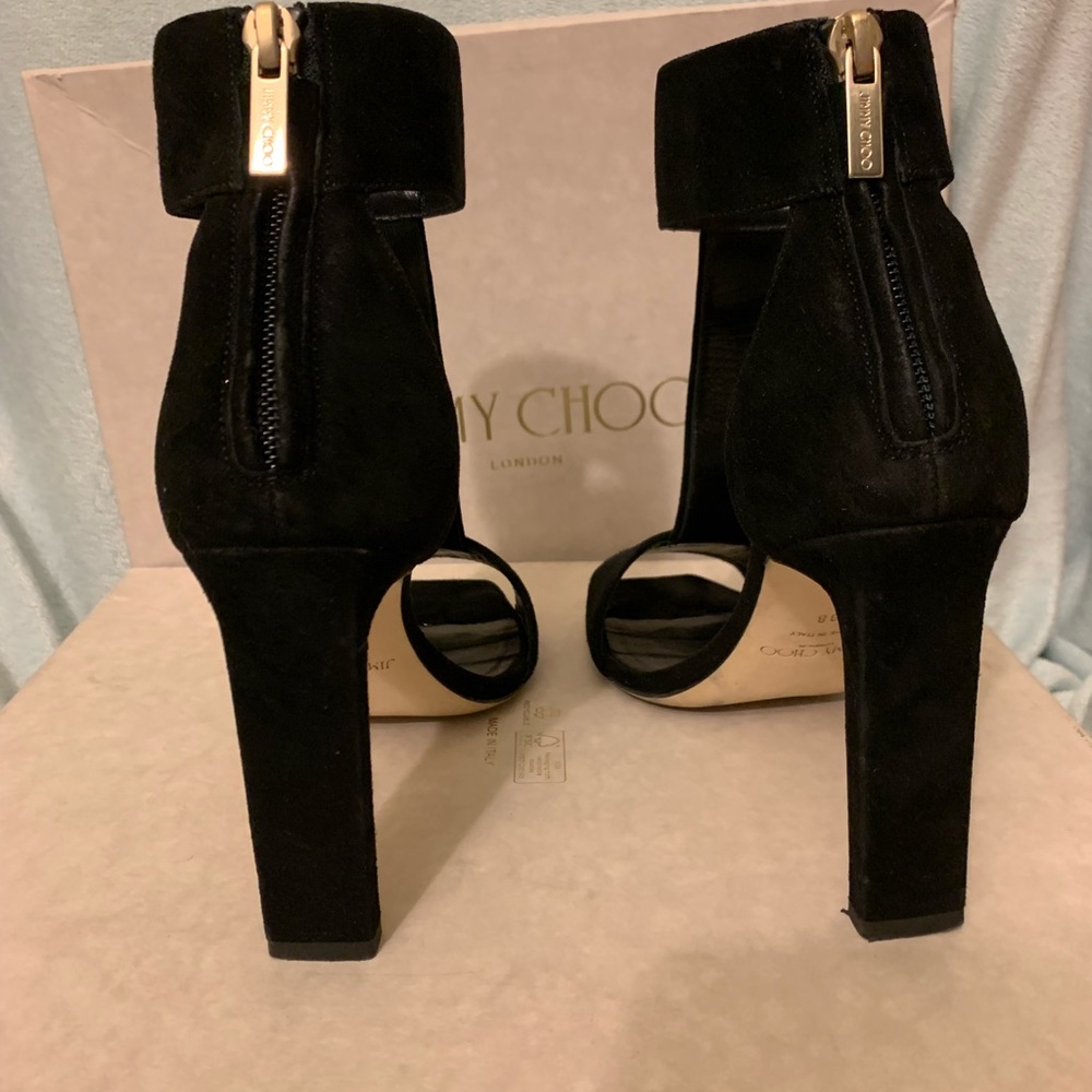 Jimmy Choo Suede Bethel Heel - Picture 3 of 7